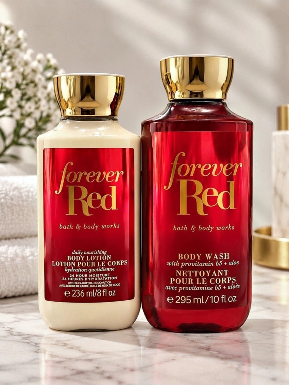 Bath & Body Works Forever Red Body Lotion and Body Wash Set Body Lotion & Body s